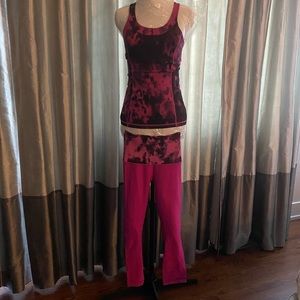 Lululemon workout matching set size 2